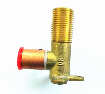 Copper Sleeve Crimp Long Male Lugged Elbow